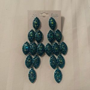 Turquoise Chandelier Earrings